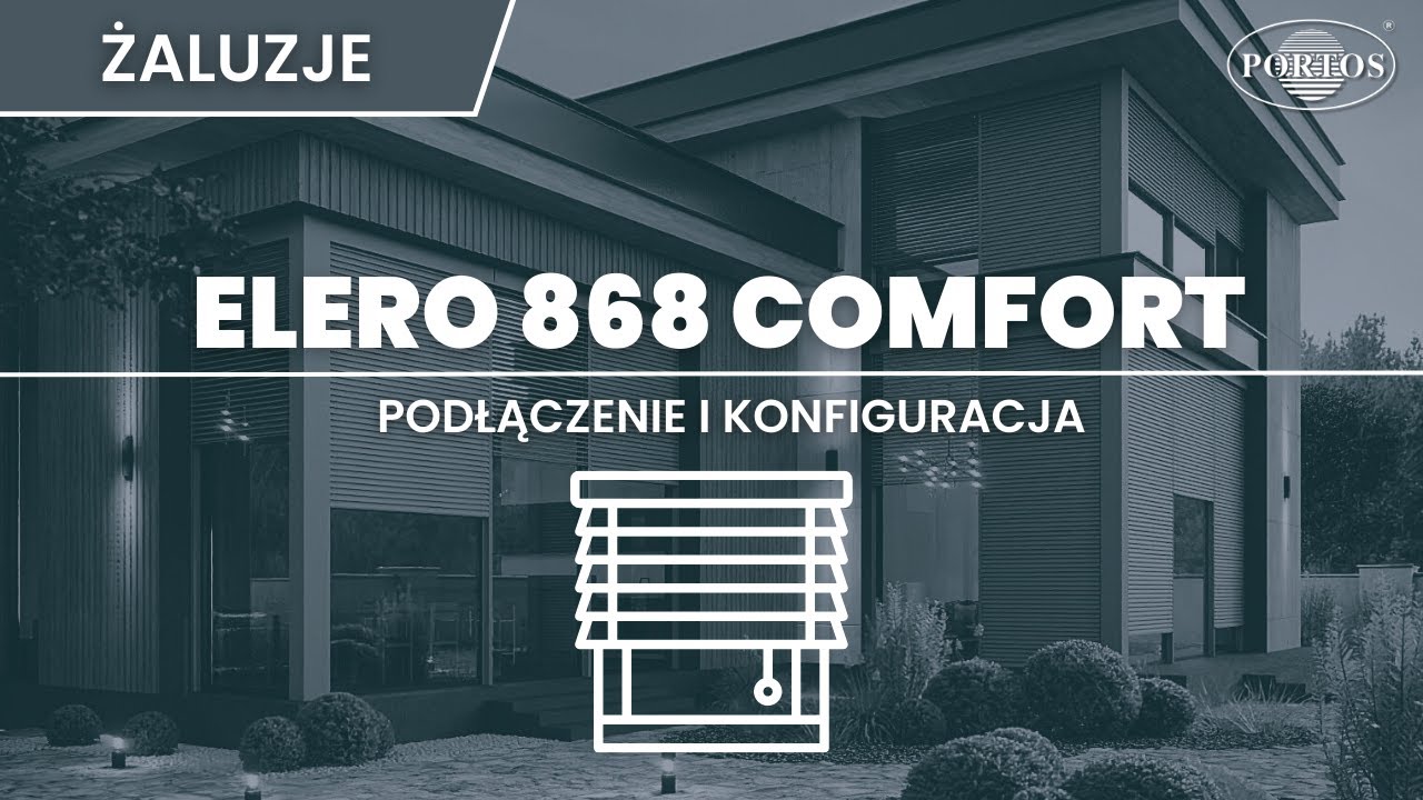 |PL| Napęd ELERO JA COMFORT 868 Mhz | napisy