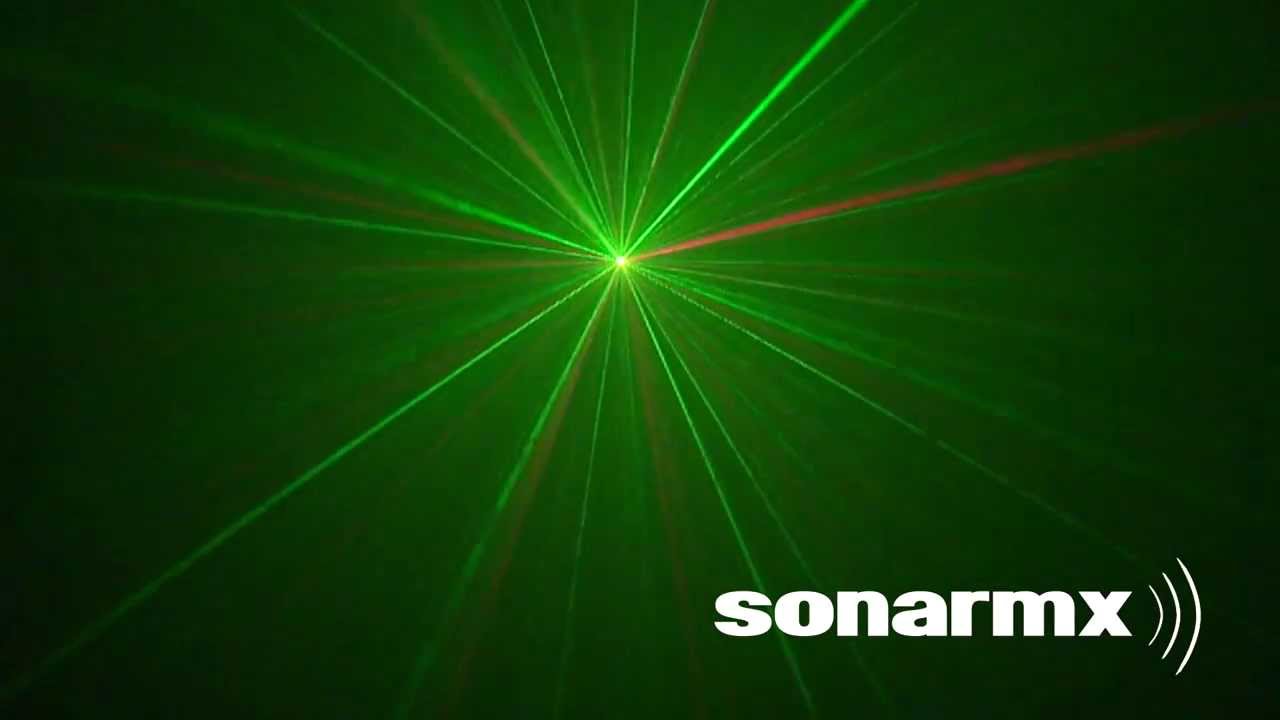 Mini laser verde-rojo gran calidad multipuntos audioritmico disco, dj
