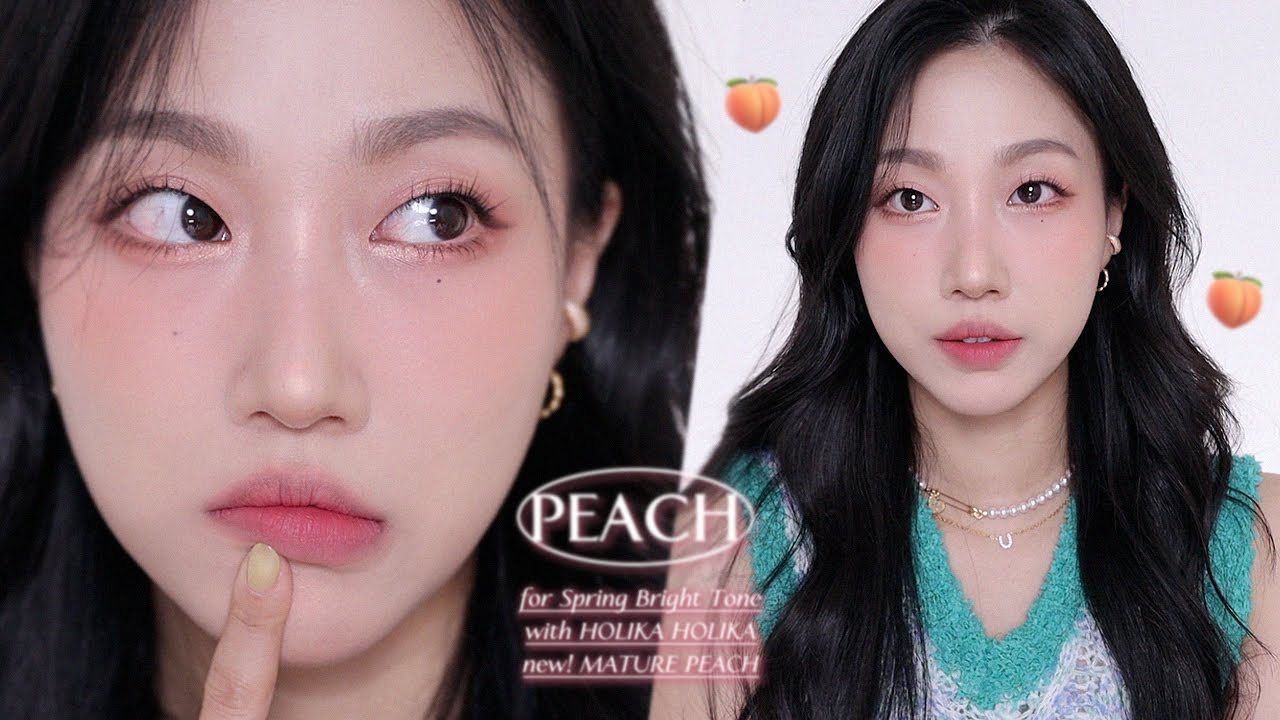 봄브인증! 봄 브라이트 복숭아 메이크업🍑+토끼상🐰 GRWM | 민스코 Minsco