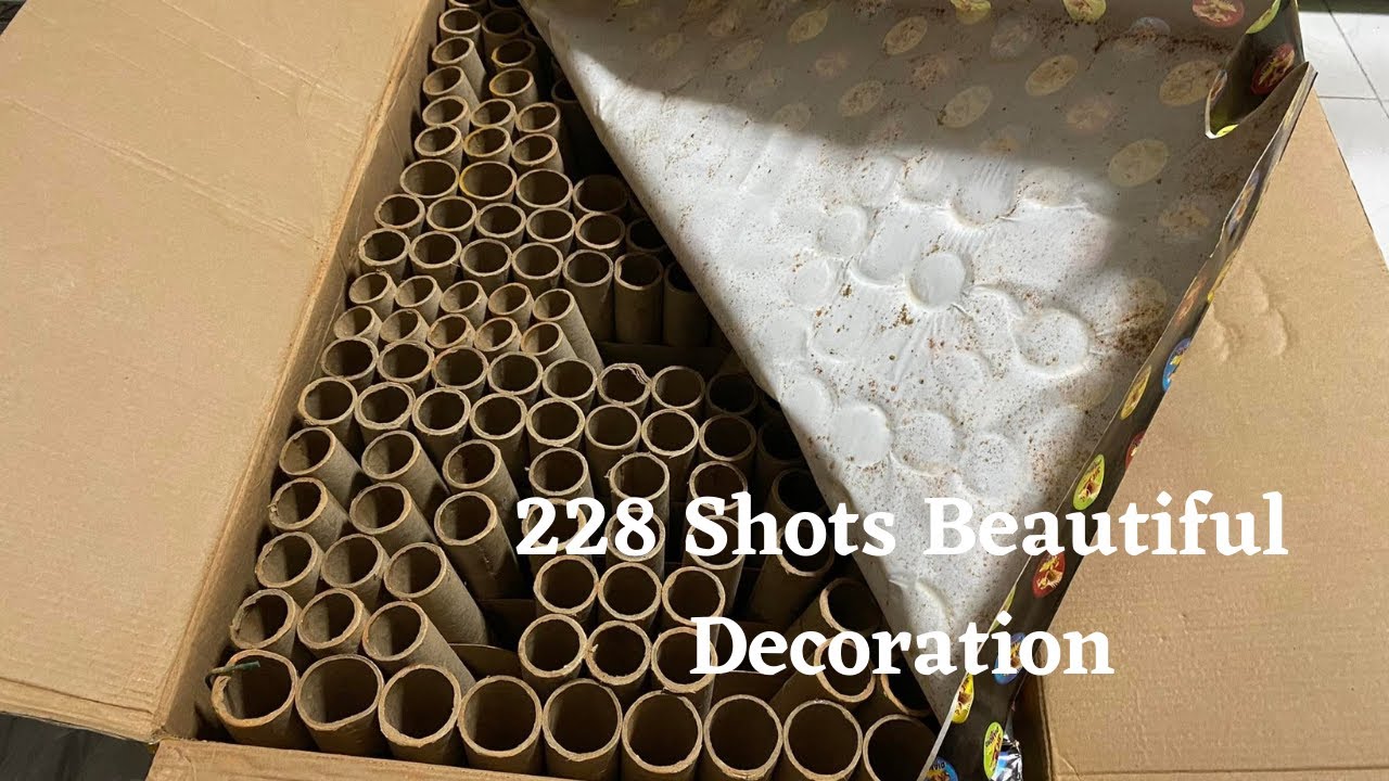 228 Shots Beautiful Decoration by Diamond Fireworks- New Year's Eve 2022- Philippines