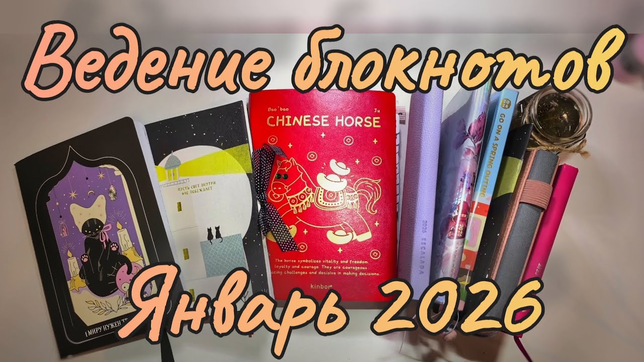 Моя система блокнотов в 2026 году || Итоги ведения в январе 2026