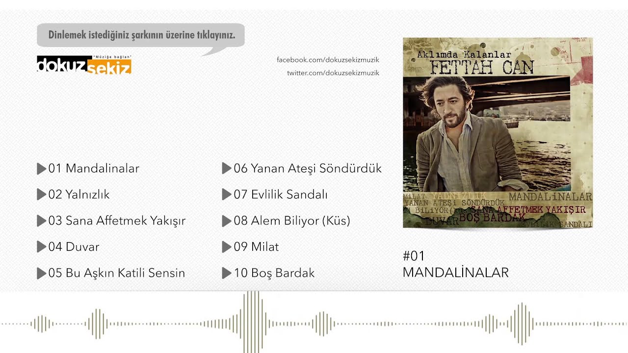 Fettah Can - Mandalinalar (Official Audio)