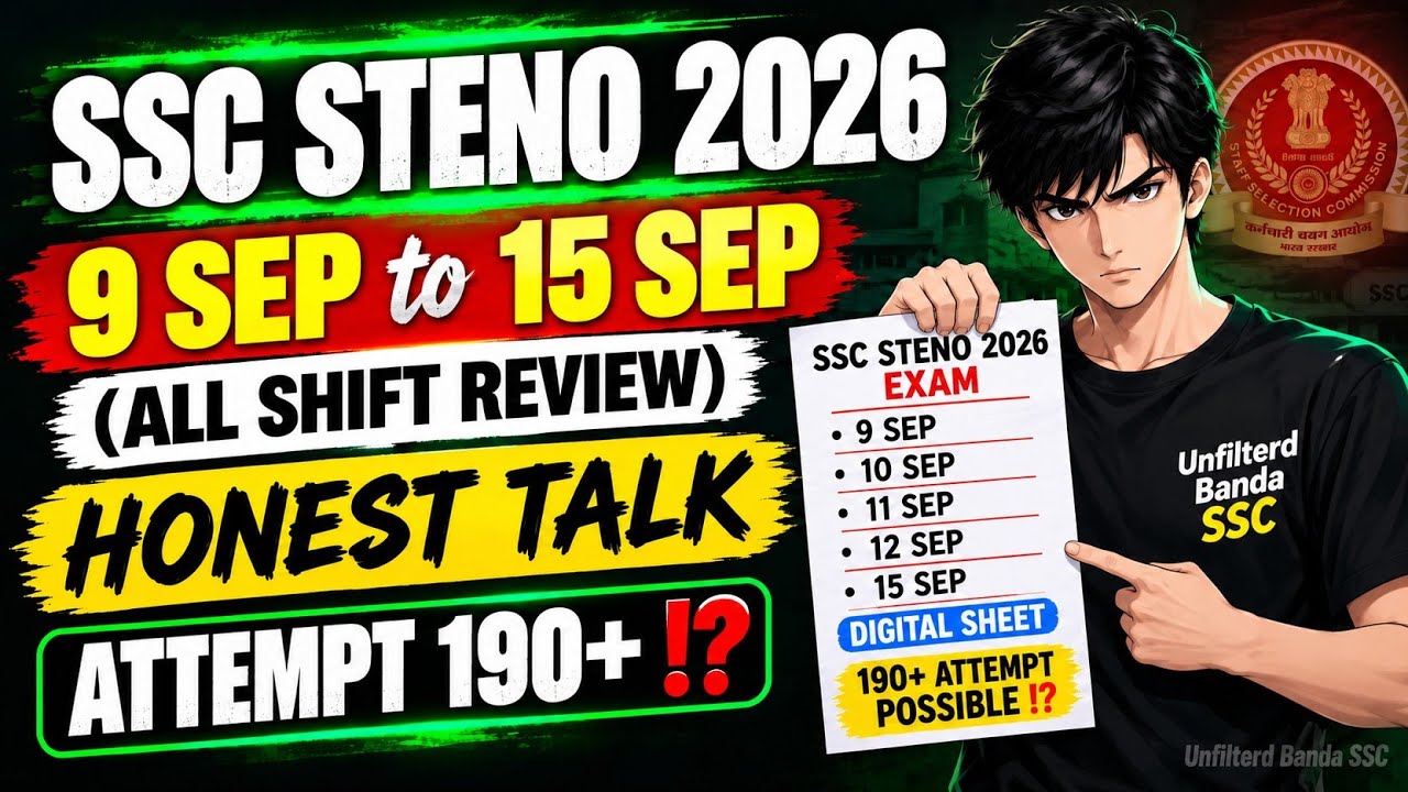 STENO 2026🔥 9&ndash;15 SEP ALL SHIFT REVIEW | ATTEMPT 190+!? | HONEST TALK | SAFE SCORE 🎯