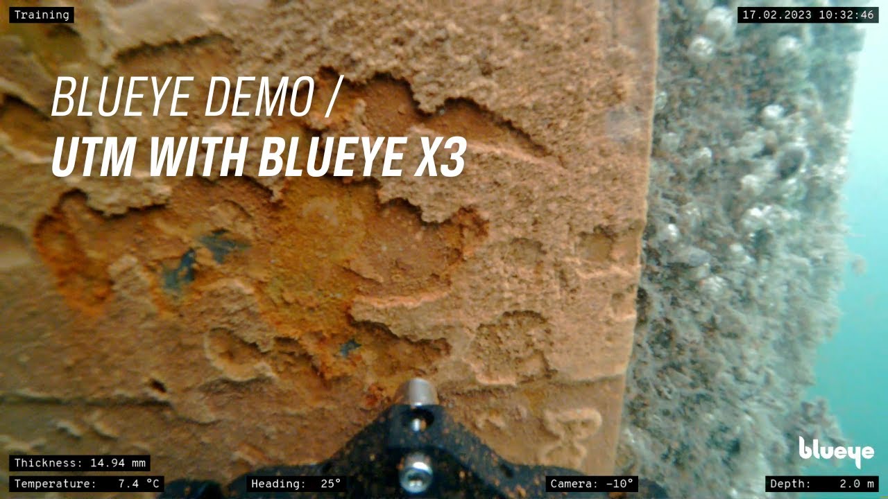 UT Measurements with Blueye X3 ROV | Blueye Demo