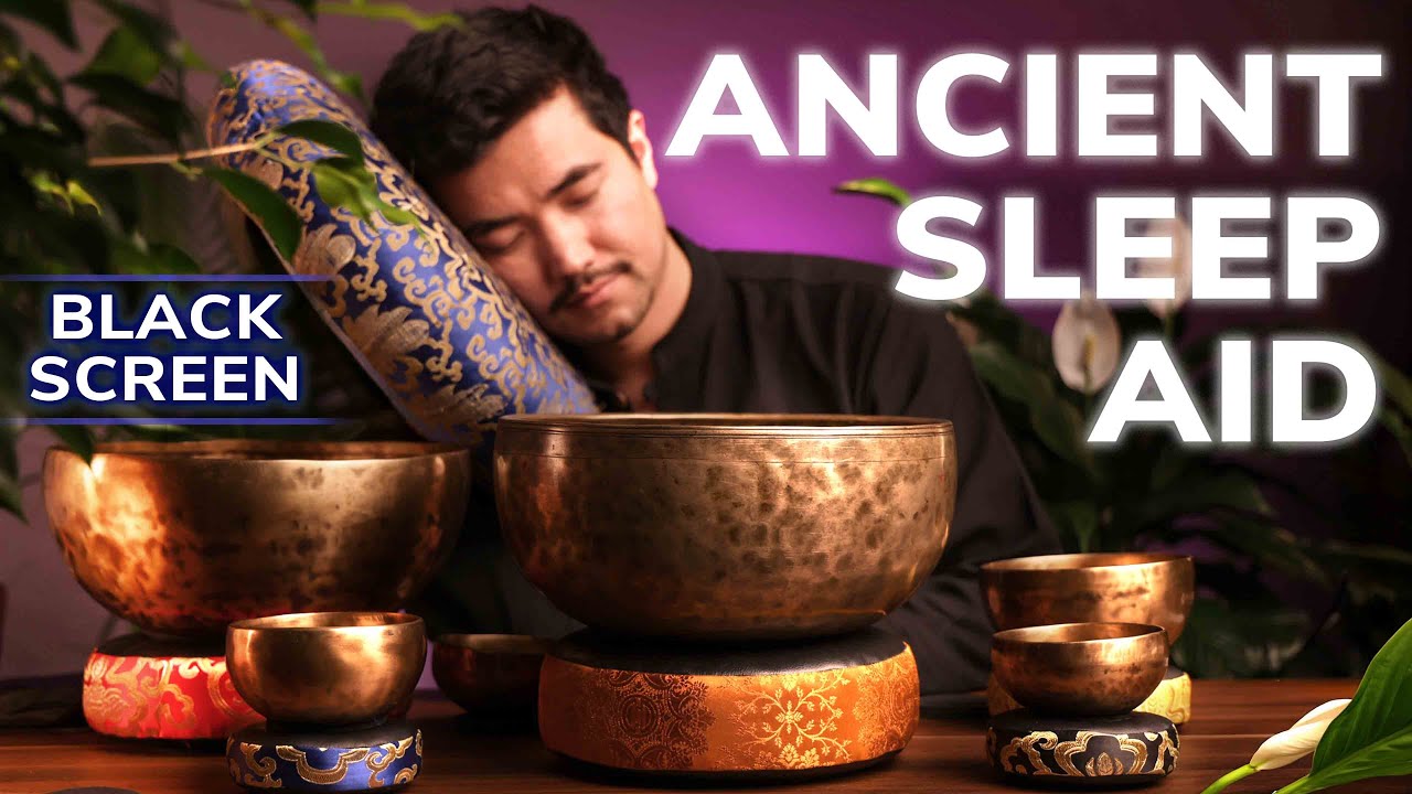 **FALL ASLEEP FAST to this 300-Year-Old** Singing Bowl Antique | 8 Hours Deep Sleep Sound Meditation