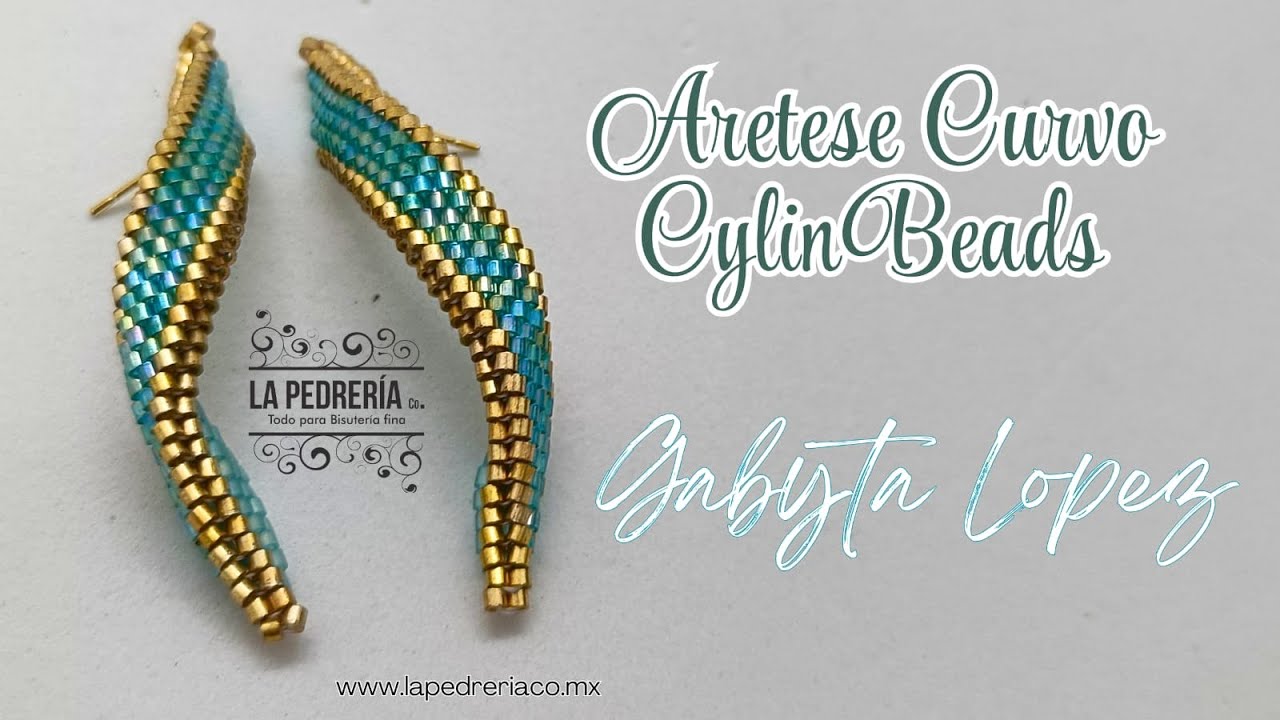 Aretes Curvos Cylin Beads #aretes #curvos #peyote #doble #cylinbeads #cylin