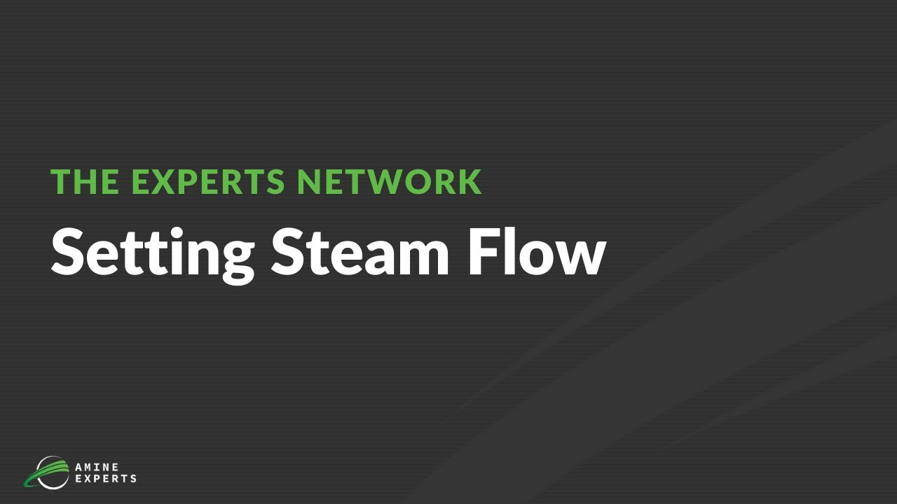 How to Set Steam Flow to a Reboiler in an Amine System