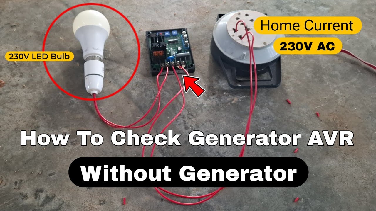 Automatic Voltage Regulator | Working Or Not Working AVR Unit Testing | GAVR | Generator AVR Unit