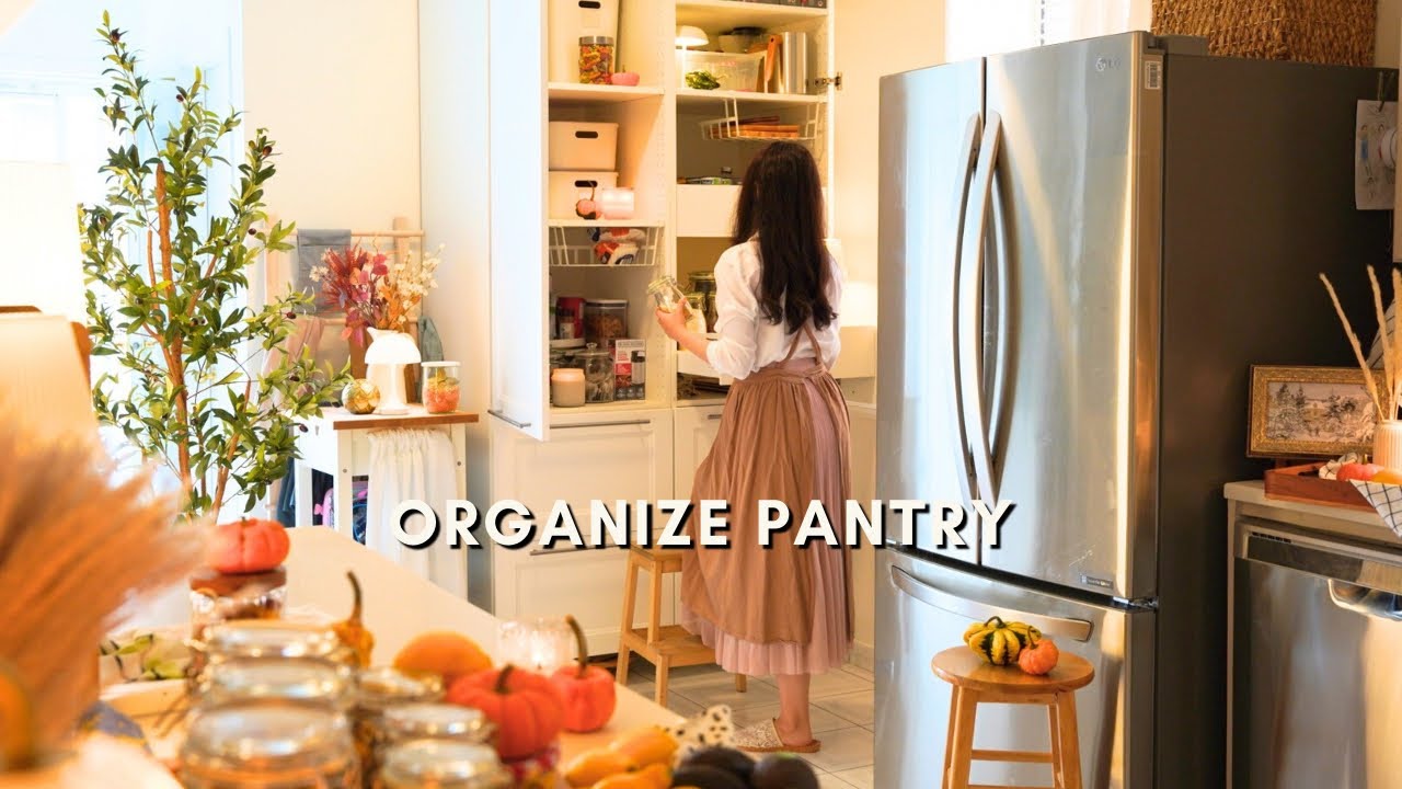 Организация кладовой и выпечка тыквенного пирога 🥧Уютный видеоблог об осенней уборке