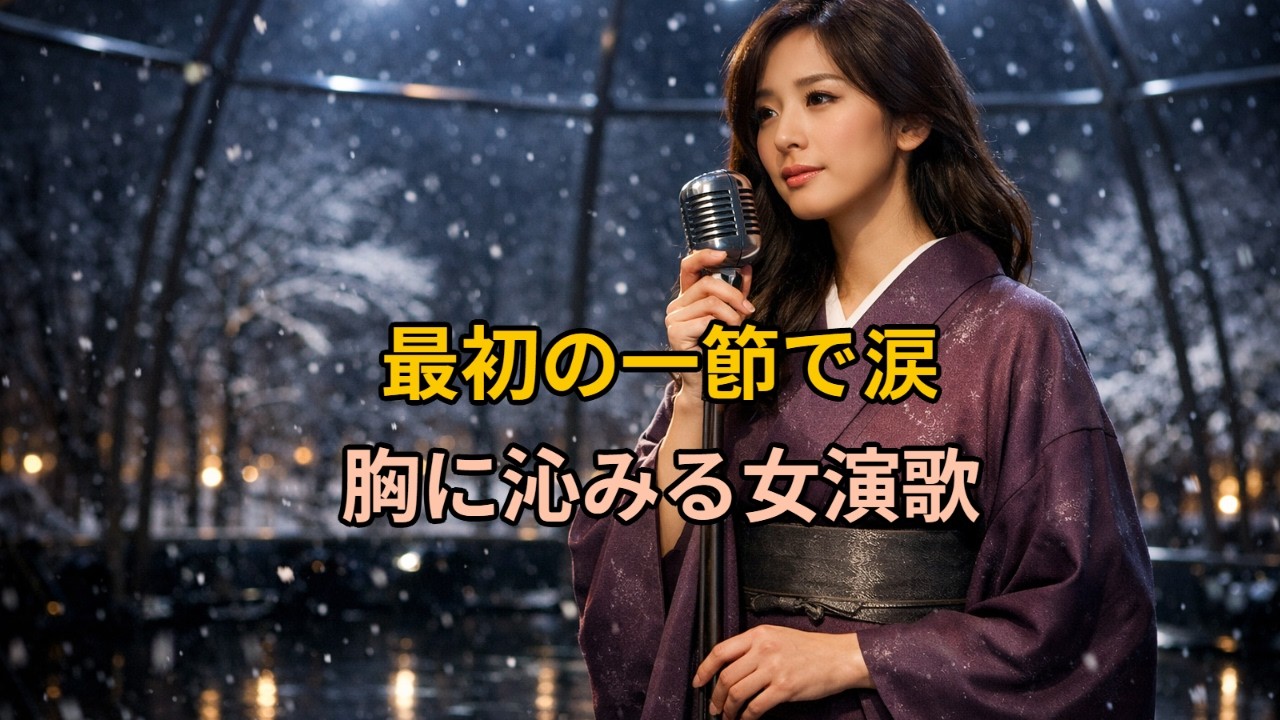 最初の一節で涙する、胸に沁みる女演歌