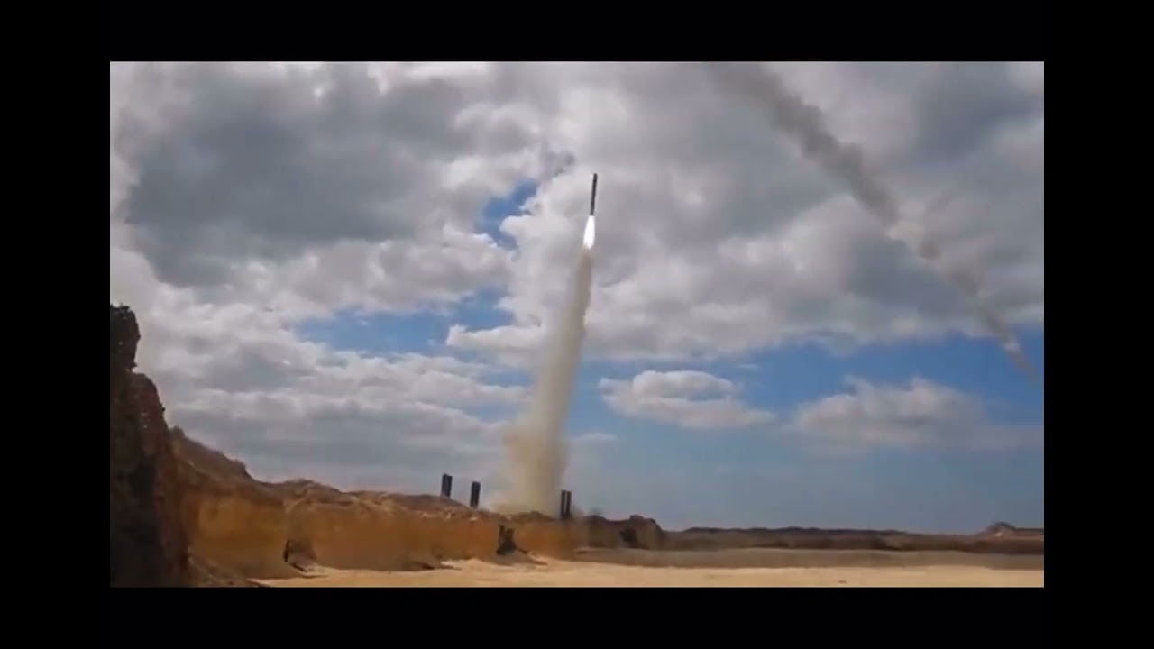 Salvo firing test of BrahMos supersonic cruise missiles.