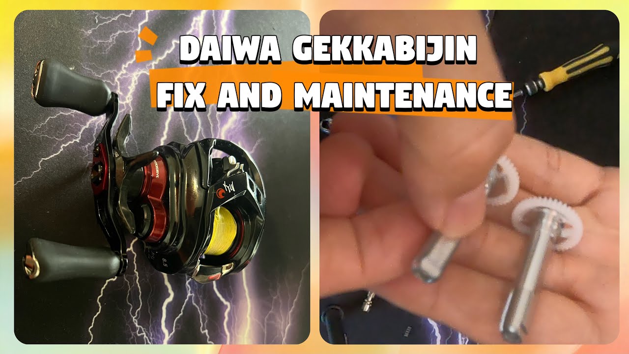 Daiwa Gekkabijin Air TW Fix and Maintenance #fishingreelrepair #fishingreels