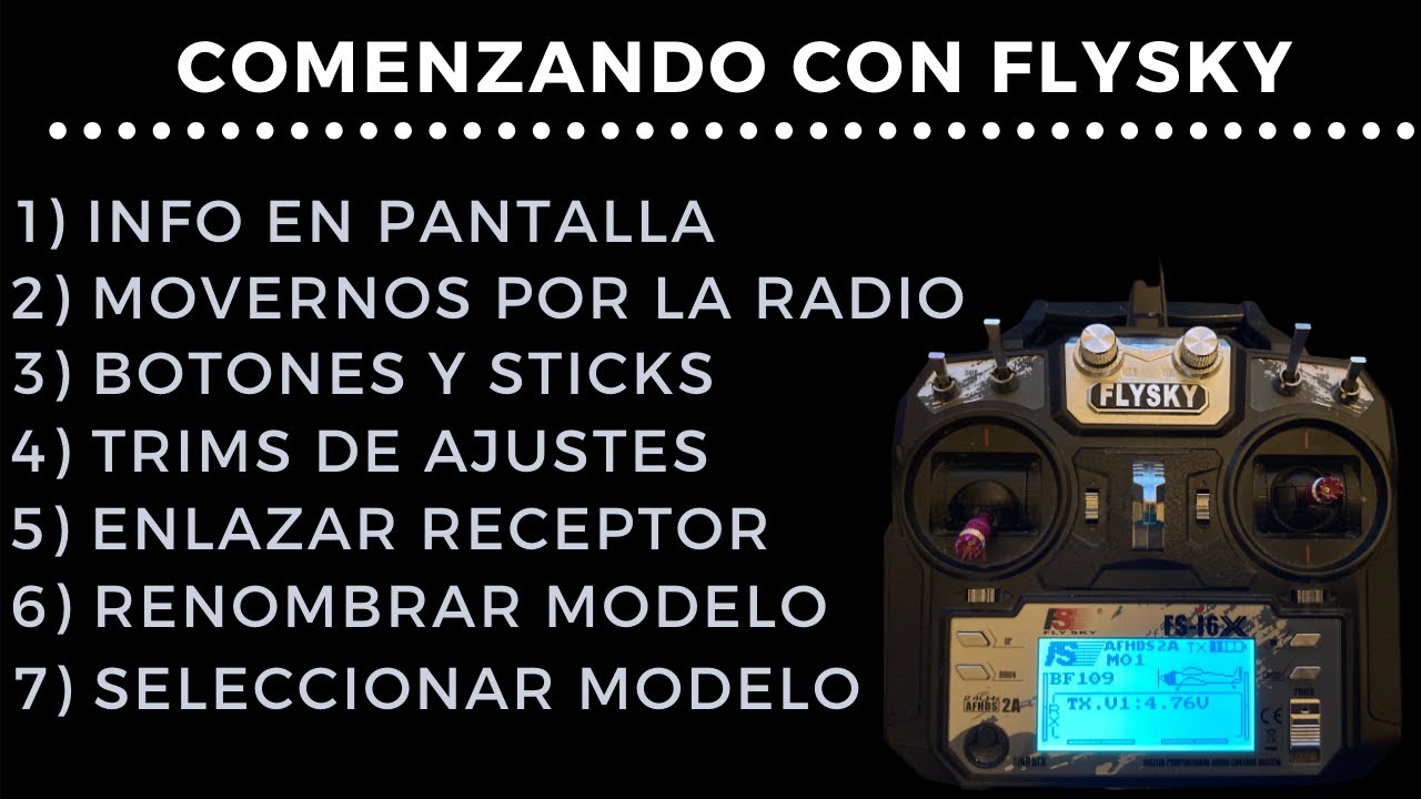 FlySky i6X para Principiantes - 7 Funciones Básicas