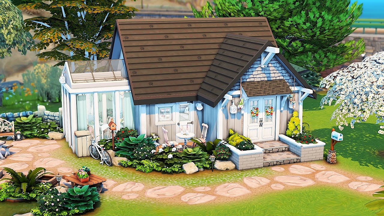 TINY COUNTRY HOUSE 💗 | The Sims 4 Speed Build