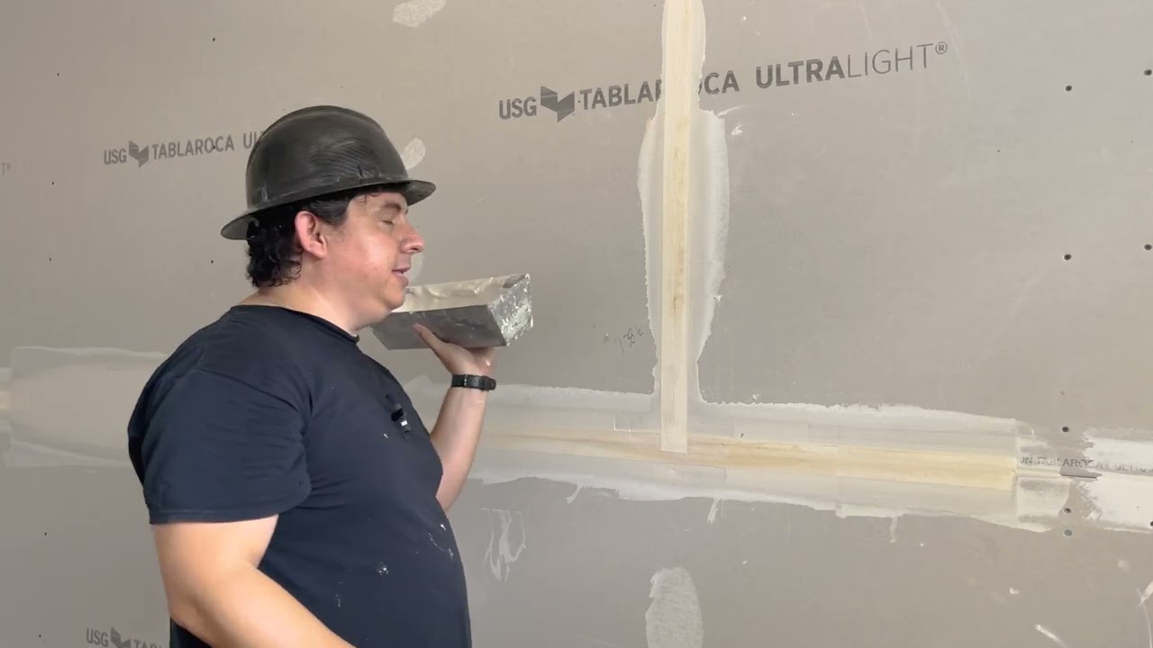 COMO RESANAR LAS JUNTAS DE UNA PARED DE DRYWALL | TRATAMIENTO A LAS UNIONES DE TABLAROCA