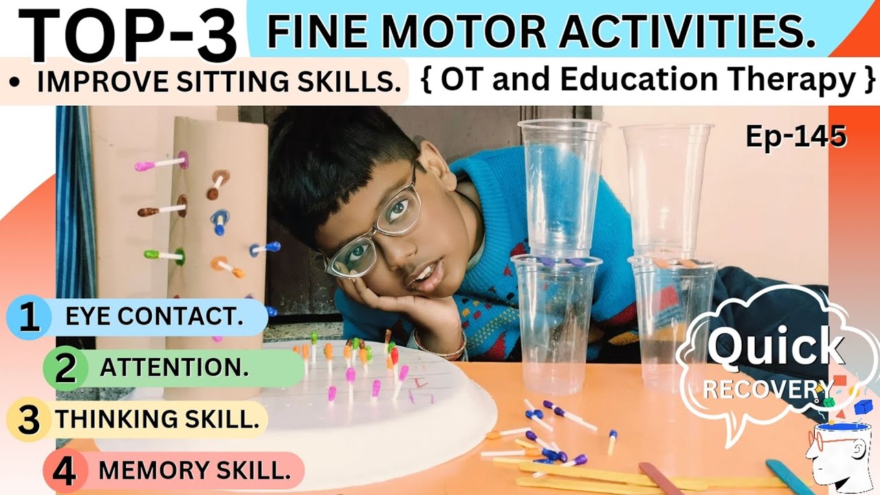 Education and Best Fine Motor Skills Activities || Occupational Therapy || Goldi Mummy