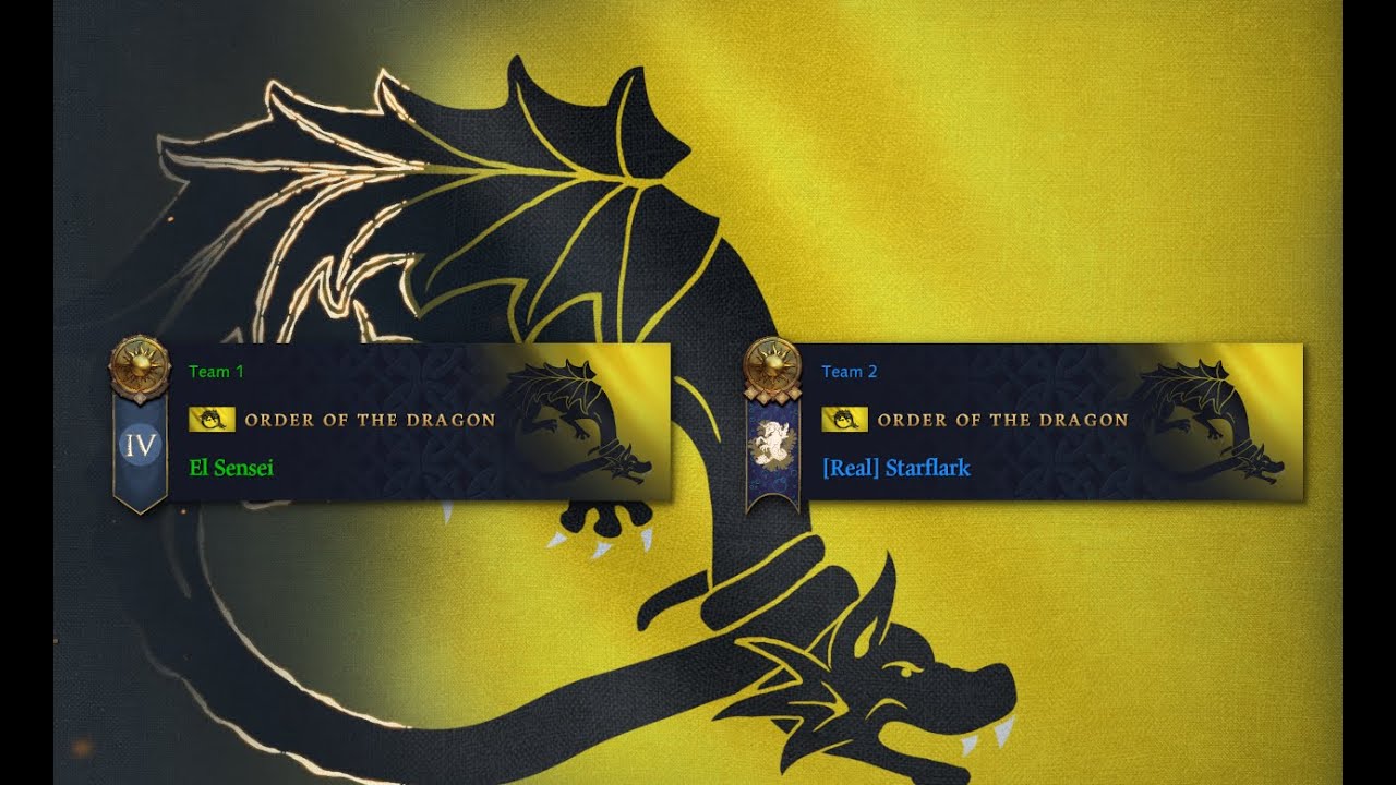 (AoE4 Order of the Dragon Mirror)  Real Starflark vs VortiX