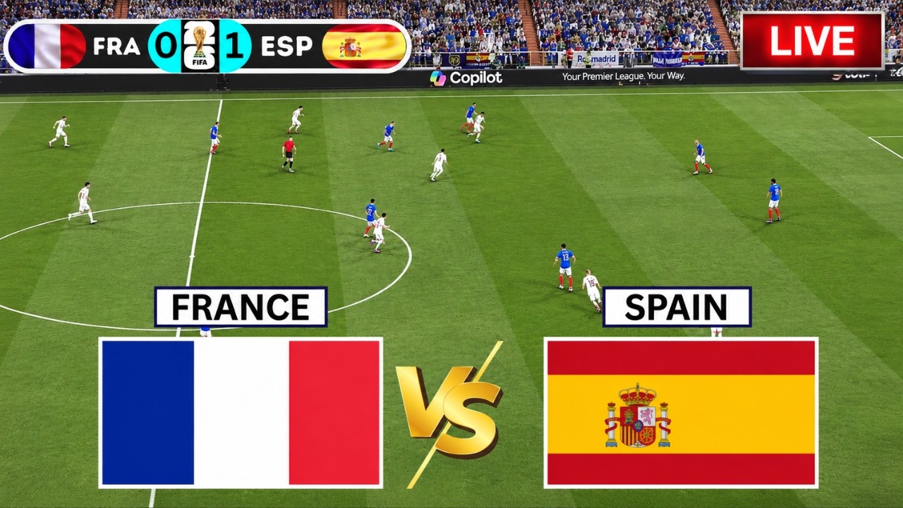 🔴France vs Spain Live Semi Final FIFA World Cup 2026 | Football Match Live | Simulation Video Game