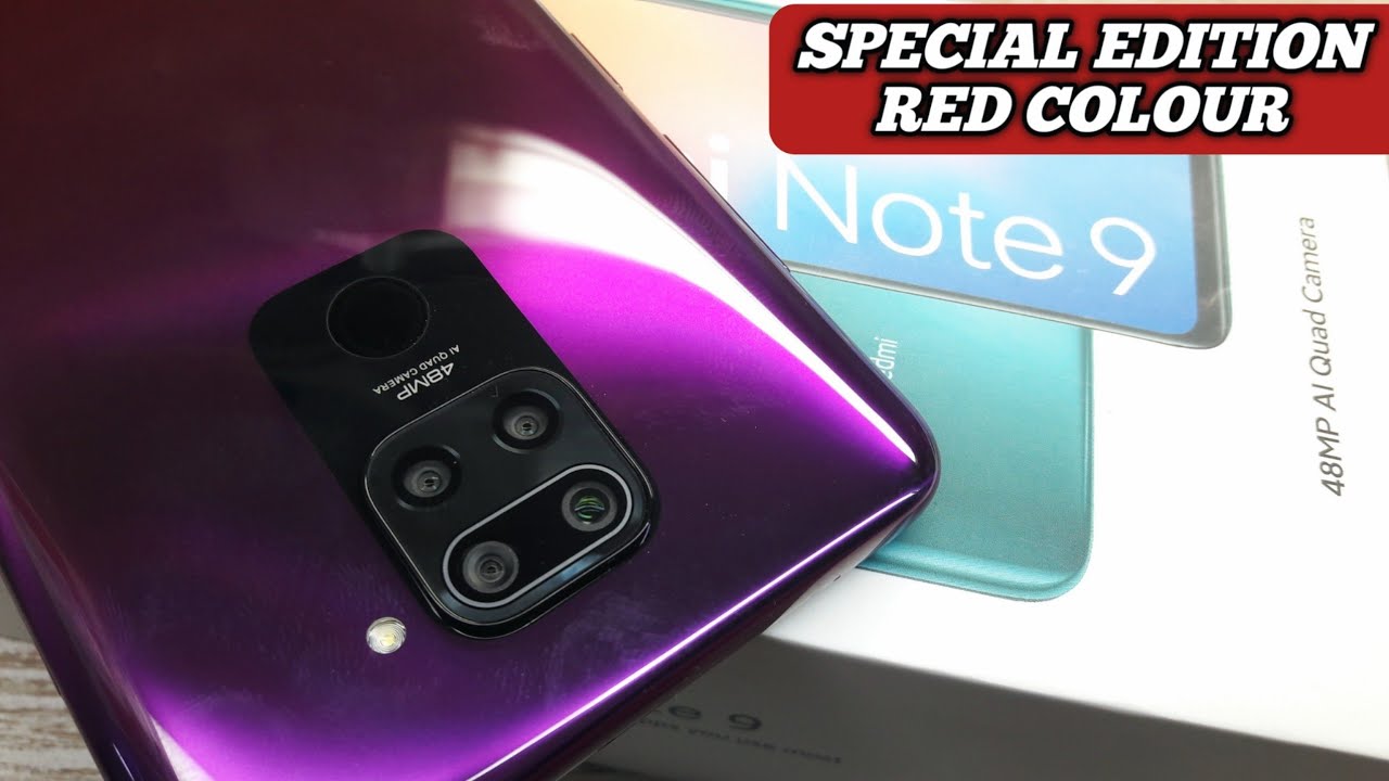 Redmi Note 9 Special Edition Red Colour Unboxing