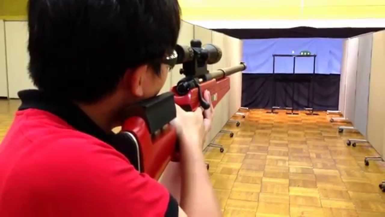 プレート競技をAPS-2カスタムライフルで撃つ