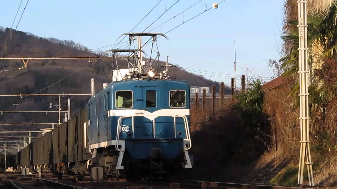 【ジョイント音】秩父鉄道デキ102牽引貨物列車　皆野駅通過