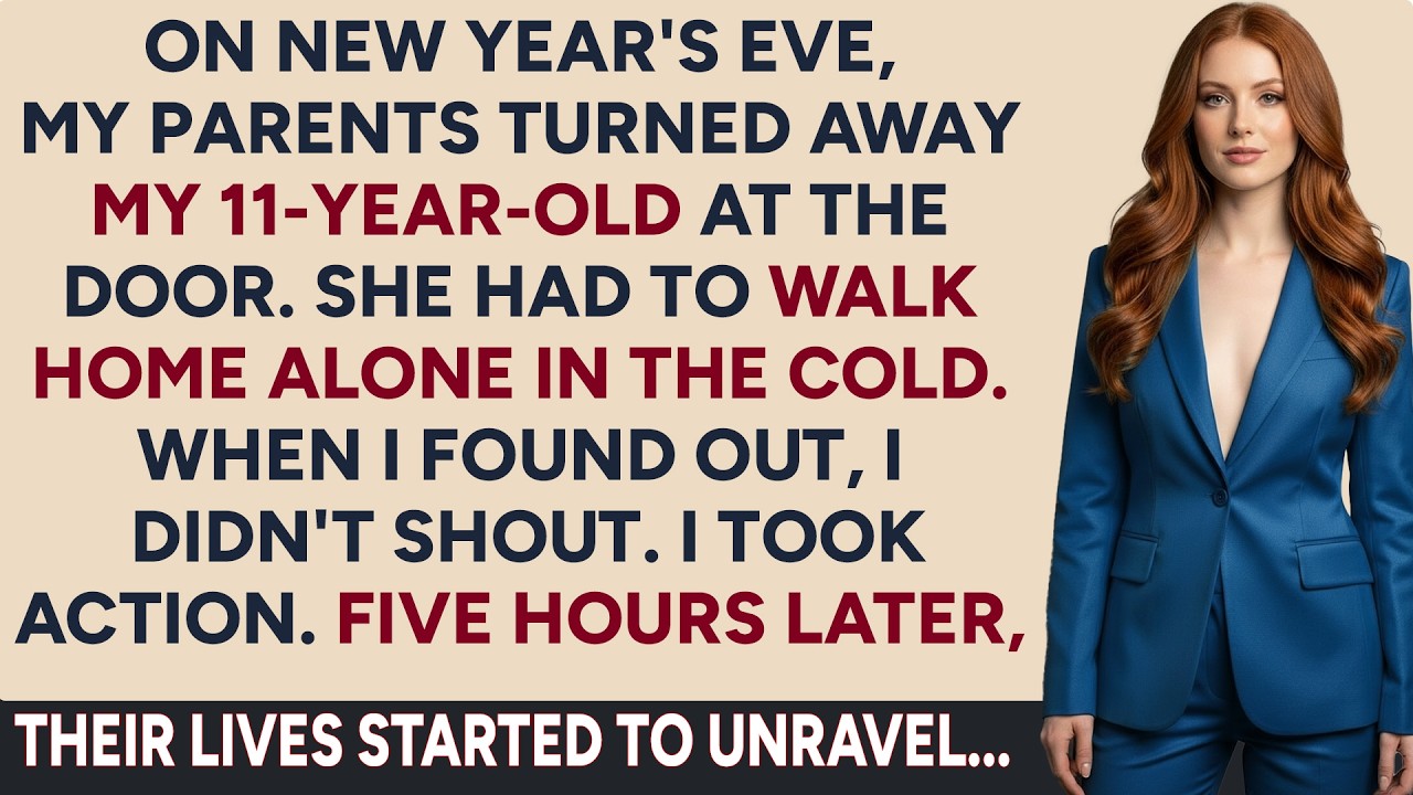 On New Year’s Eve, my parents TURNED AWAY my 11 year old  So I audited their lives