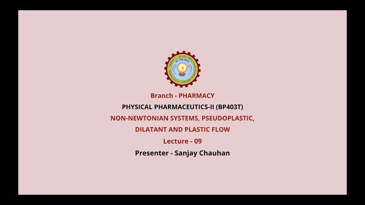 Physical Pharmaceutics –II | TU Digital Education