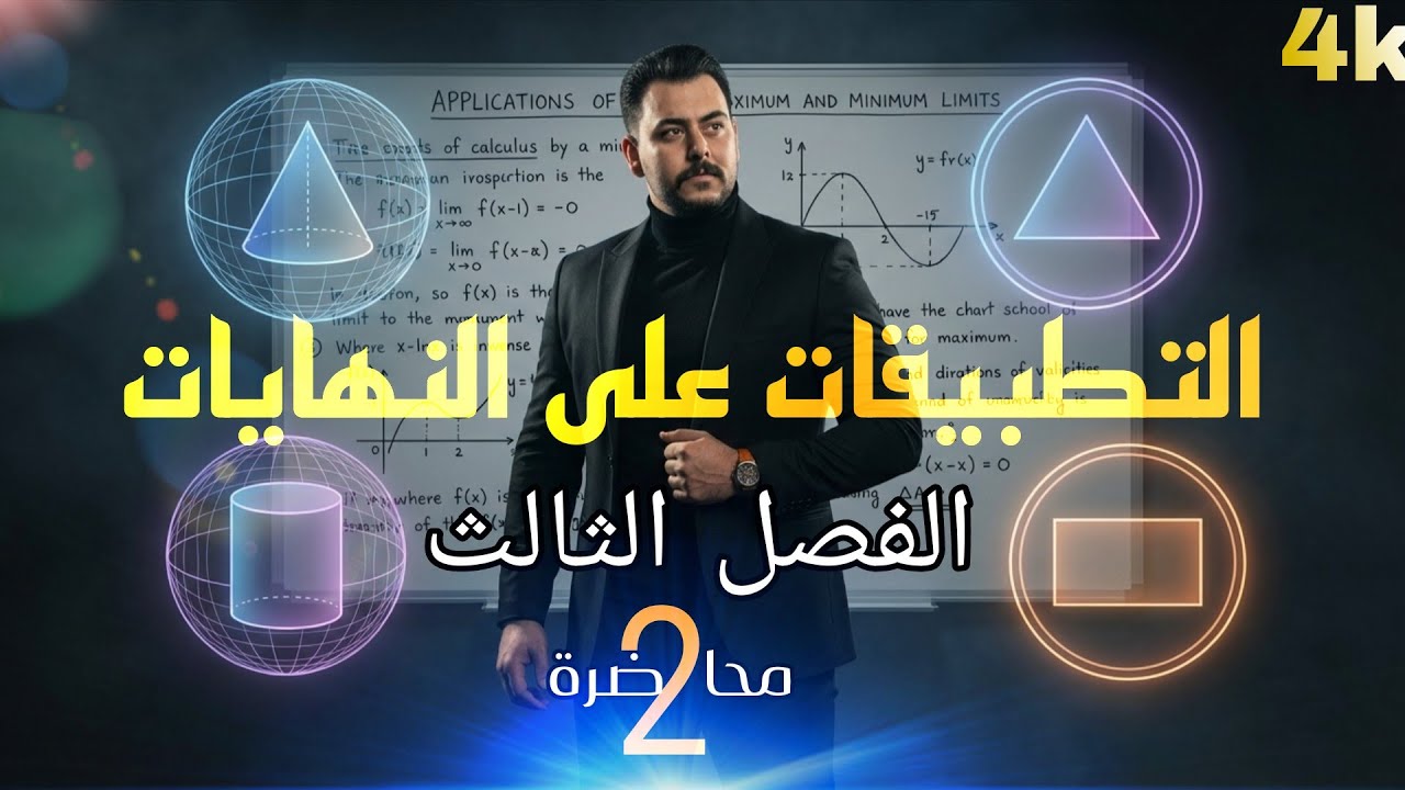 49- رياضيات السادس العلمي /الفصل الثالث/ التطبيقات على النهايات / محاضرة 2