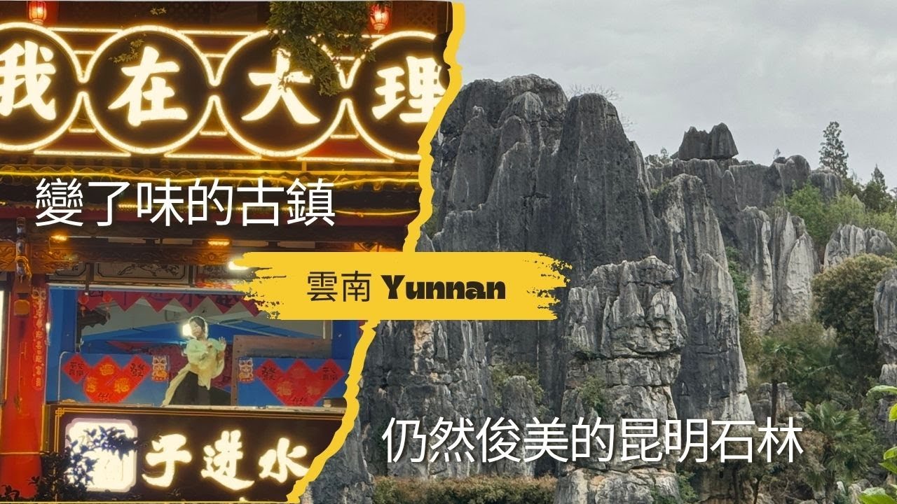 雲南大理古鎮怎麼變了味? 昆明石林園區值得一去👍