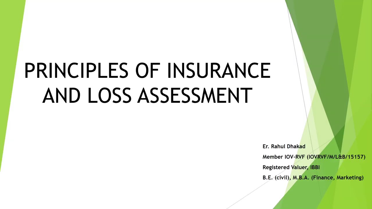 PRINCIPLES OF INSURANCE AND LOSS ASSESSMENT | UNIT – 1 | INTRODUCTION TO INSURANCE | IBBI Syllabus