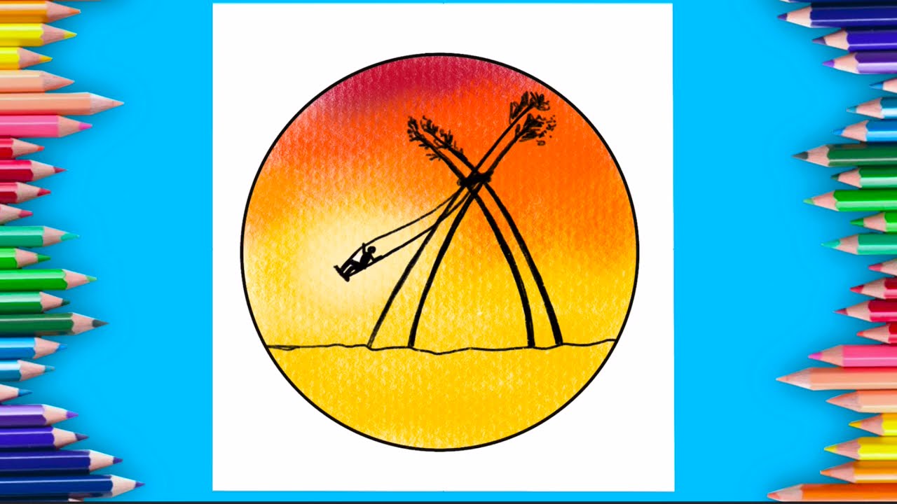 Dashain Festival Drawing steps | Linge ping !