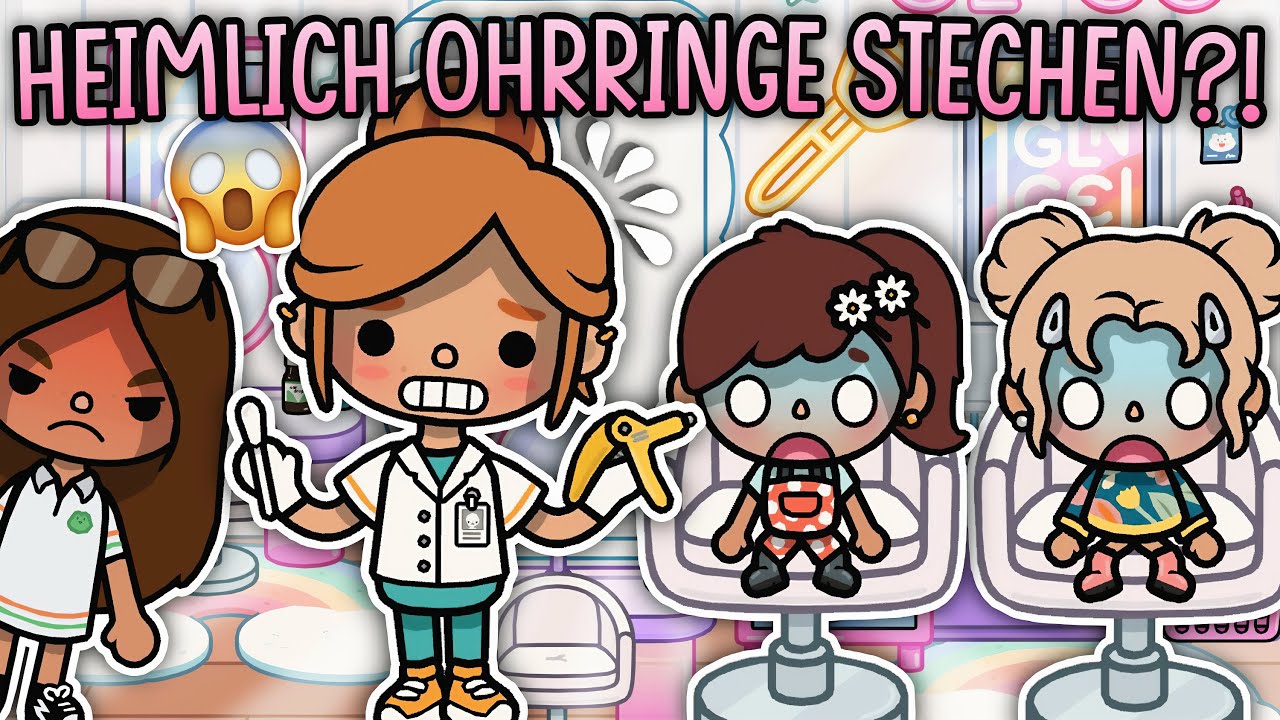 EMMA UND NELLY STECHEN SICH HEIMLICH OHRRINGE?! 😱 | AESTHETIC ROUTINE | GESCHICHTE | TOCA BOCA STORY