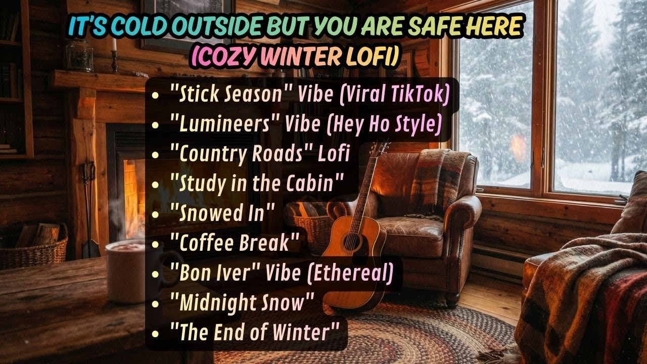 POV: escaping reality to a cabin because you're tired. ❄️ (winter lofi) 🌨️ [Study/Sleep/Relax]