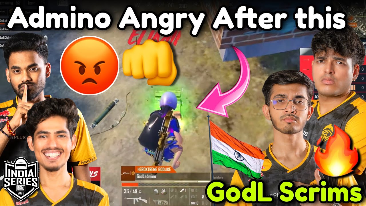 🇮🇳ADMINO Troll🚨GODL Angry on Drop Clash 🤬💀👊 Back to Back Drop Clash 🥶 GODLIKE Scrims highlight 🔥