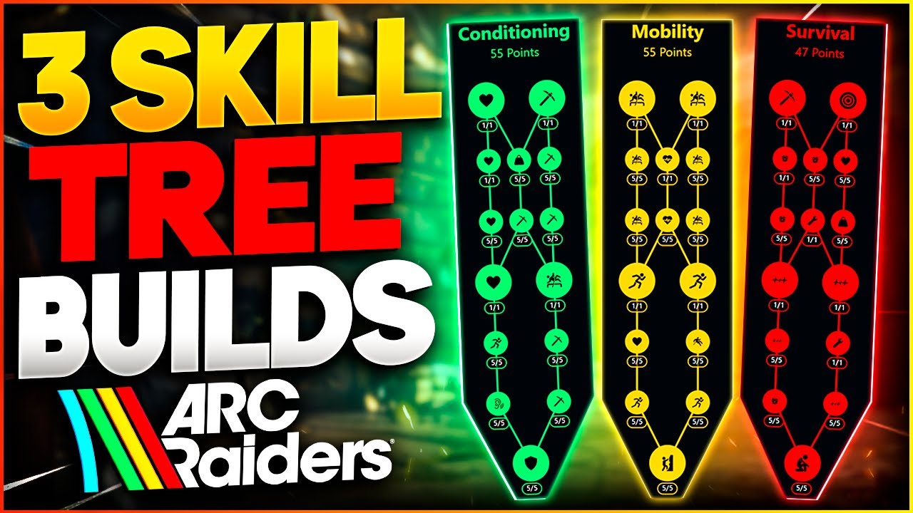 3 Skill Tree Builds You MUST try in ARC Raiders - (THIS BROKEN SKILL IS A MUST)