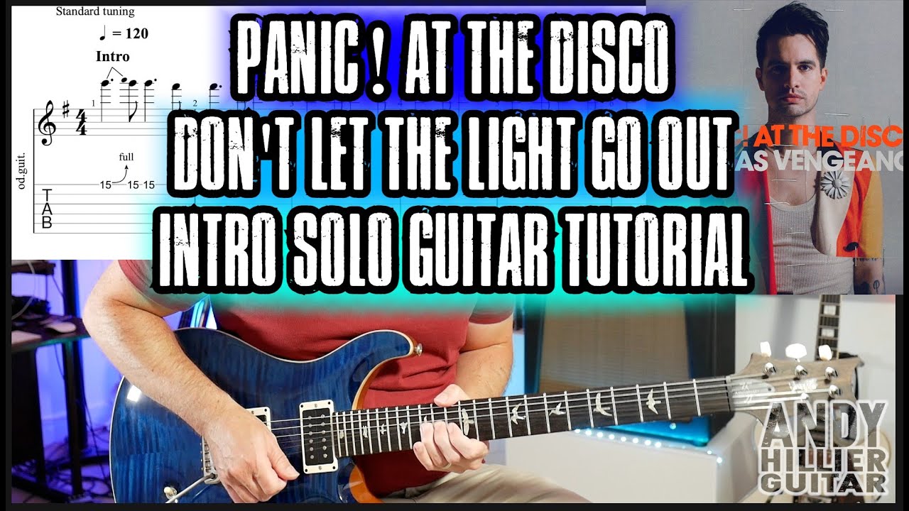 Panic At The Disco - Don't Let The Light Go Out Intro Guitar Solo Tutorial Lesson