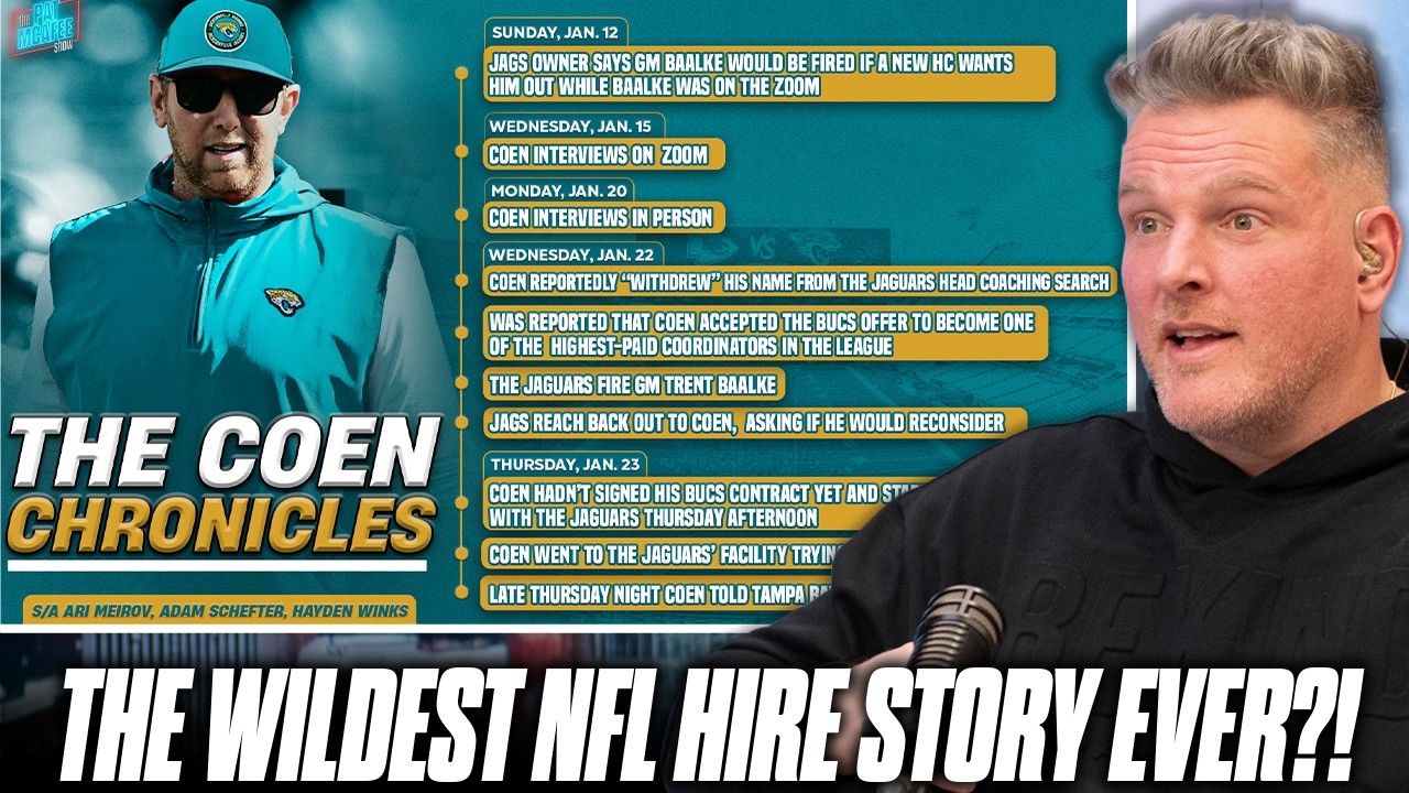 There Is An Insane Backstory Behind Jaguars Hiring Their New Head Coach.. | Pat McAfee Show