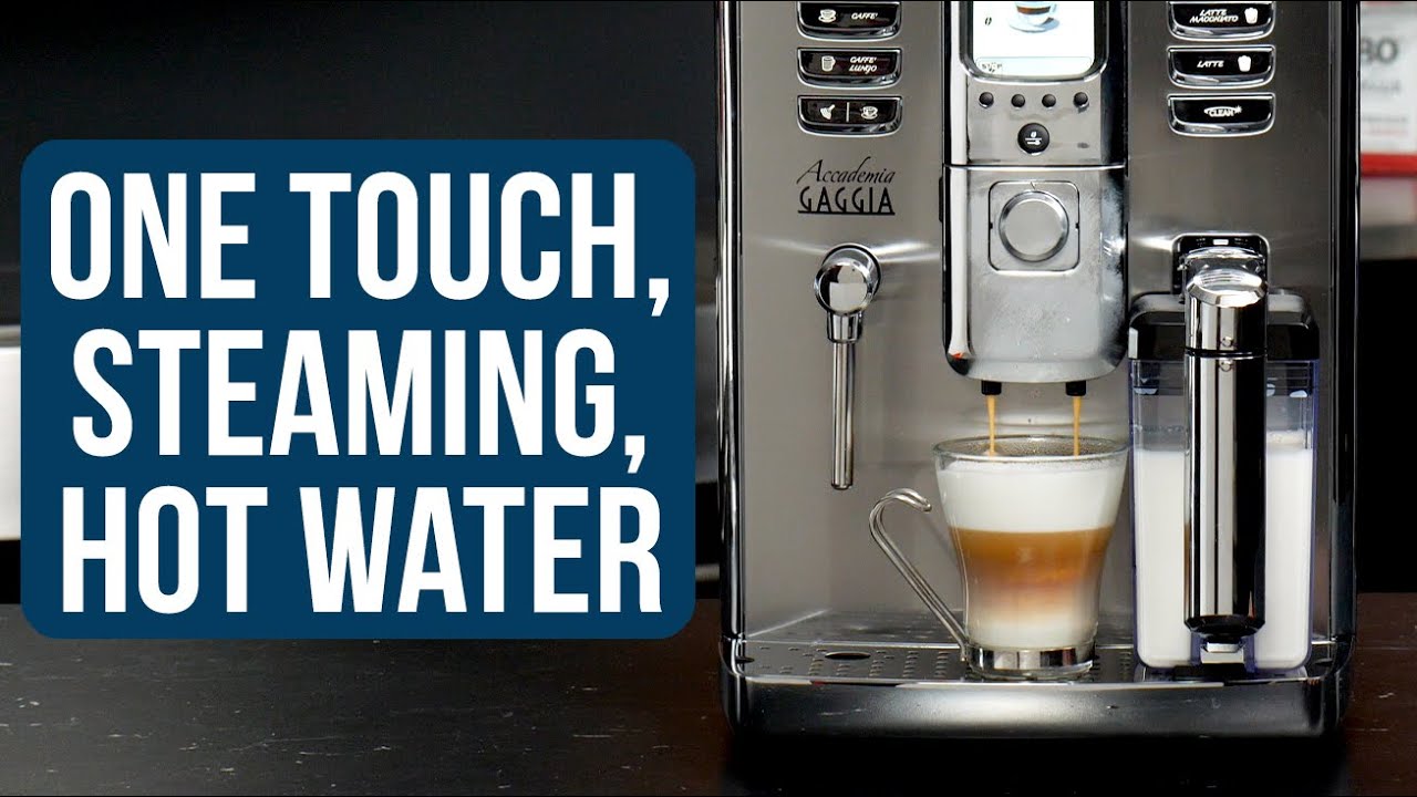 How to Make Milk Drinks, Froth Milk, and Dispense Hot Water on the Gaggia Accademia