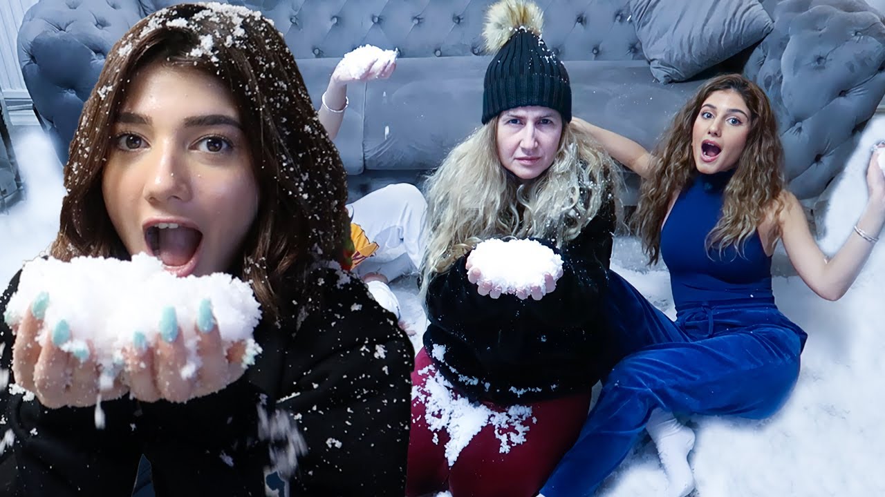خربت بيت أمي بالثلج الحقيقي | ندمت ❄️😱
