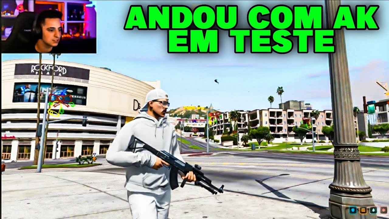 CORINGA ANDANDO DE AK EM TESTE NA CIDADE