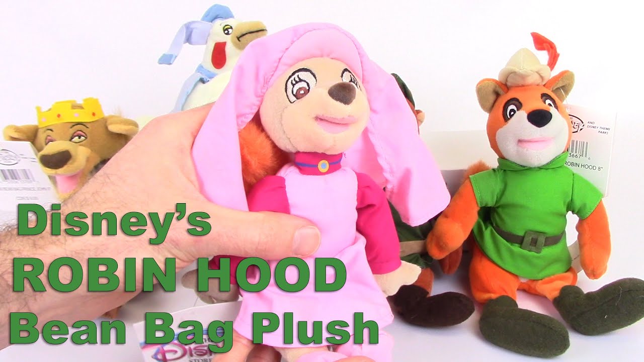 Disney ROBIN HOOD Bean Bags (Set of 5) Stuffed Plush Value Toy Review - BBToyStore.com