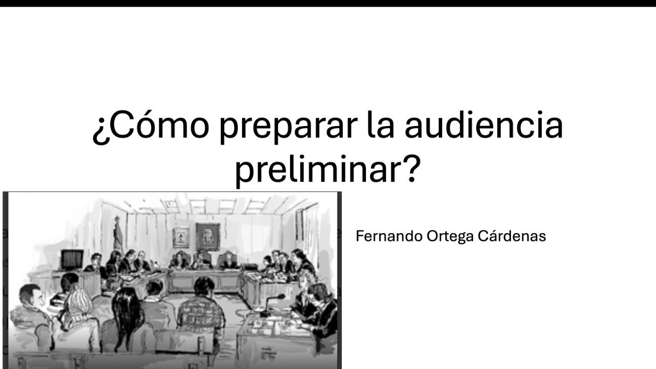 ¿Cómo preparar una audiencia preliminar?
