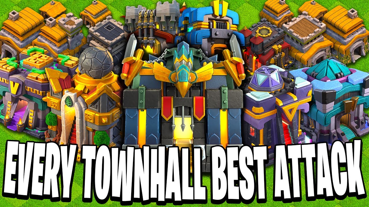 The BEST War Attack for EVERY Town Hall Level in Clash of Clans! - 3 Star Attack Strategy