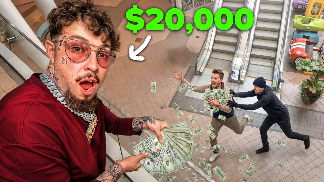 Giving $20,000 To Random Strangers (I GOT ROBBED)