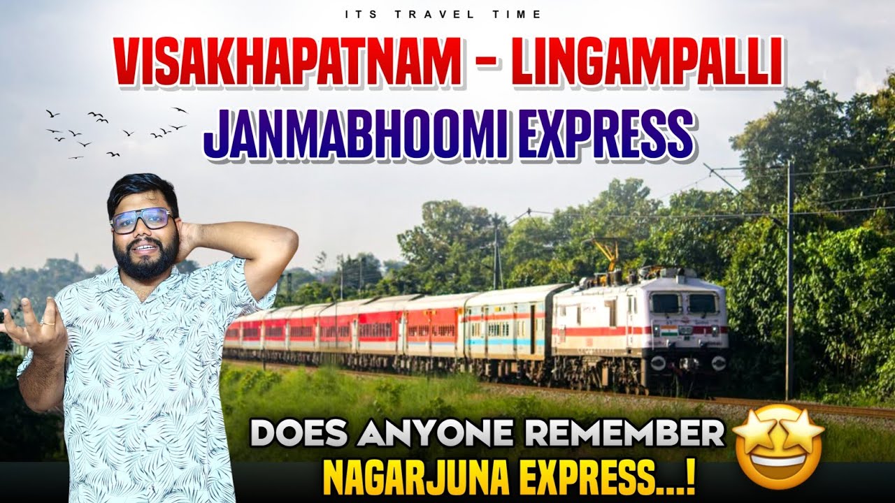 JANMABHOOMI SUPERFAST EXPRESS || 12805 || VISAKHAPATNAM - LINGAMPALLI || TRAIN JOURNEY VLOG  || 🚆