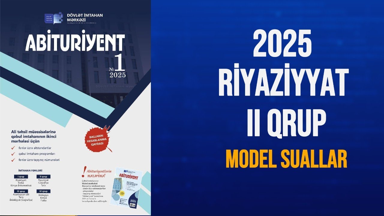 #II qrup model suallar 2025 riyaziyyat#dim#dim riyaziyyat model suallar 2025