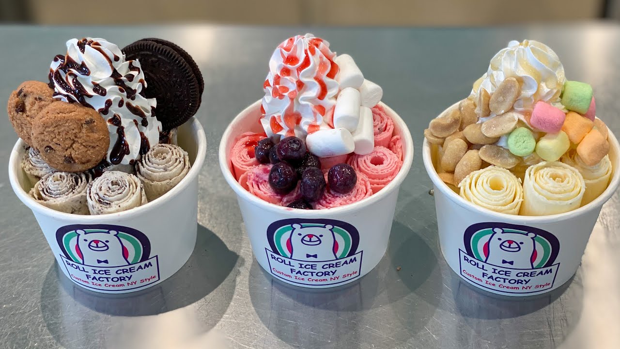 japanese food - Ice Cream Rolls  ロールアイス