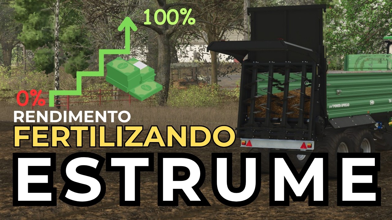 FS25 COMO FERTILIZAR COM ESTRUME