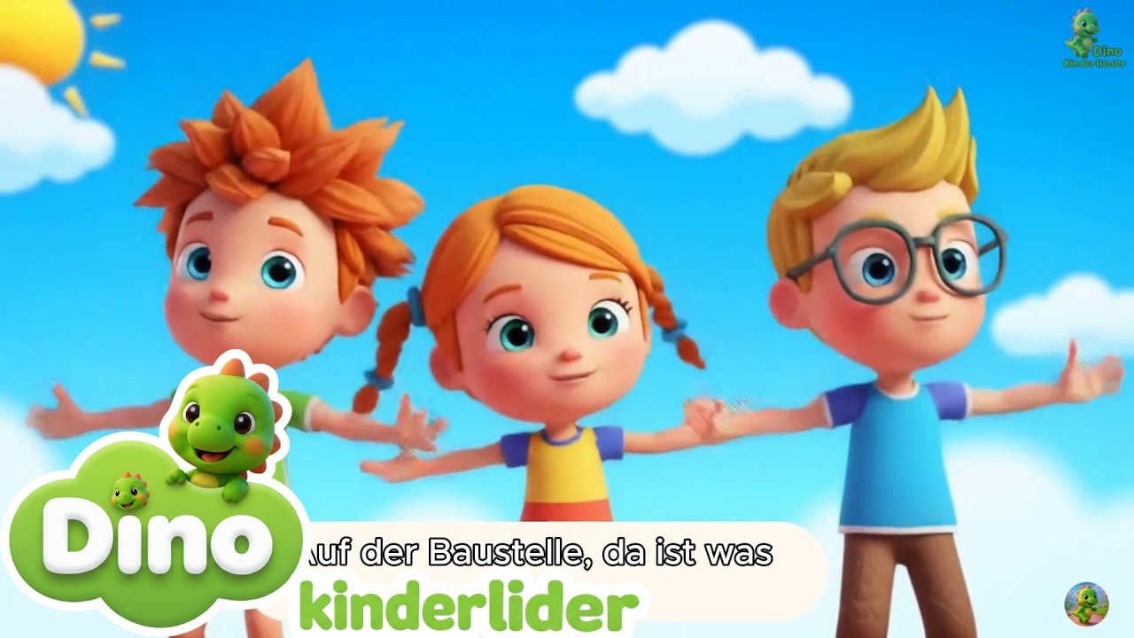 🎵 Dino Kinderlieder: Bauernhof, Buchstaben & Baumaschinen! Lustige Lieder für Kinder ✨