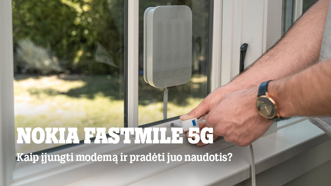 Nokia FastMile 5G: išpakuojame ir naudojame